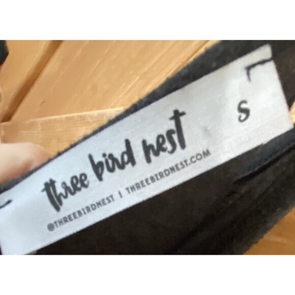 Three Bird Nest Harem Jumpsuit Women’s Black Boho Oversized Romper Size Small - Picture 6 of 11